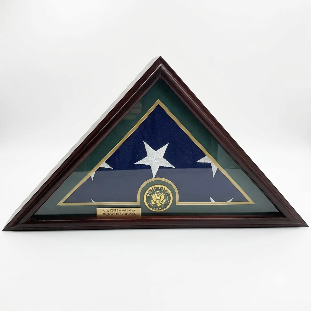 Flags connections 5x9 Burial/Funeral/Veteran Flag Elegant Display Case